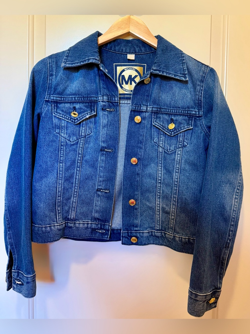 Michael Kors Women's Riviera Must Have Blue Denim Jacket